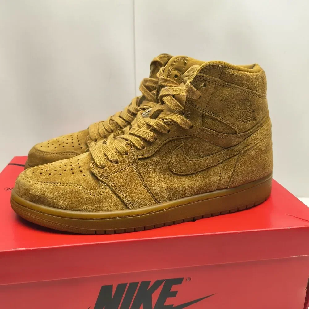 Air Jordan 1 Retro High OG Wheat 2017 - Men's Size 8.5 - 555088 710